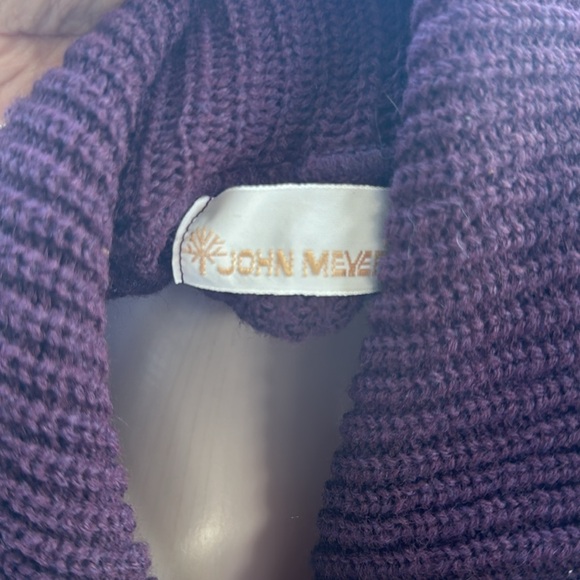 Amazing Vintage John Meyer‎ plum purple snap up sweater - Picture 7 of 10